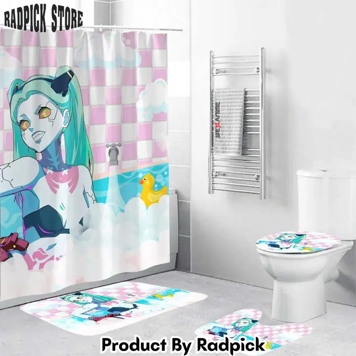 Cyberpunk edgerunners girls in bathtub rebecca combo bathroom set   rp0159107
